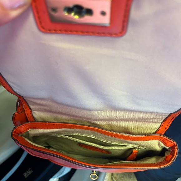 Fossil Orange Leather Crossbody - Picture 2 of 5